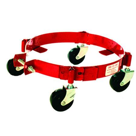ZEELINE Band-Type Dolly with Phenolic Casters for Pail, 25-50 Lbs 105